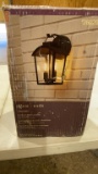 Outdoor wall lantern-satin black finish