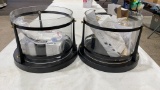 2 ceiling fixtures-black finish