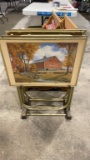 Coca-Cola TV tray set