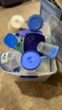 Tub of misc plasticware