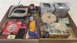 2 boxes of saw blades,staple gun,rope & misc nails