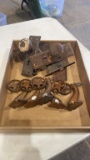 Box of antique hardware