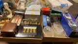 2 boxes of lead crystal items