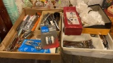 2 boxes of misc silverware
