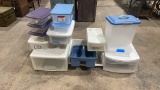 Large lot of Rubbermaid & Sterilite storage