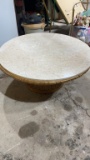 Round marble top coffee table