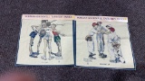 2 New Norman Rockwell Tapestry Panels