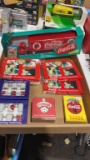 Box of Coca-Cola items