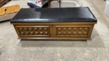 Small cedar chest on wheels