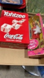 Coca-Cola Yahtzee game & Coca-Cola Party Barbie