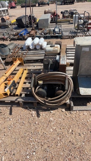 Gas powered air compressor