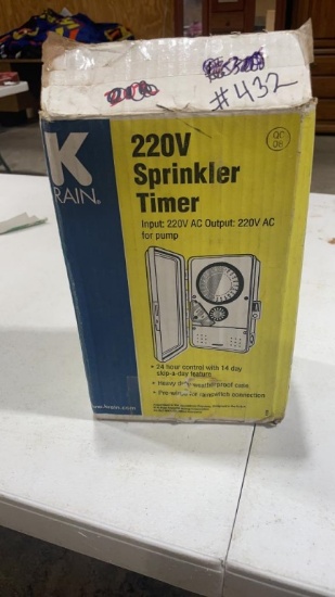 220V sprinkler timer