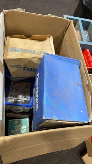 Box of misc packaged screws