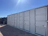 40' HQ one trip container with side doors