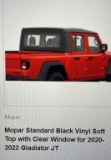 NEW Mopar standard black vinyl soft top w/clear