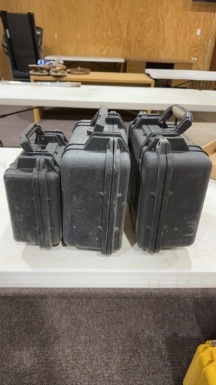 3 small Pelican cases