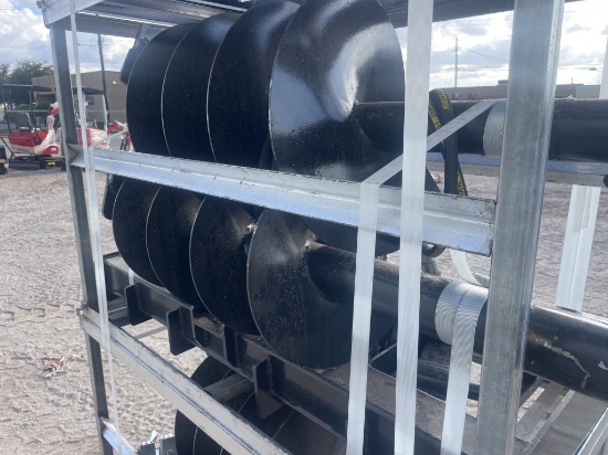 JCT Auger w/ 2 Bits for Skid Steer