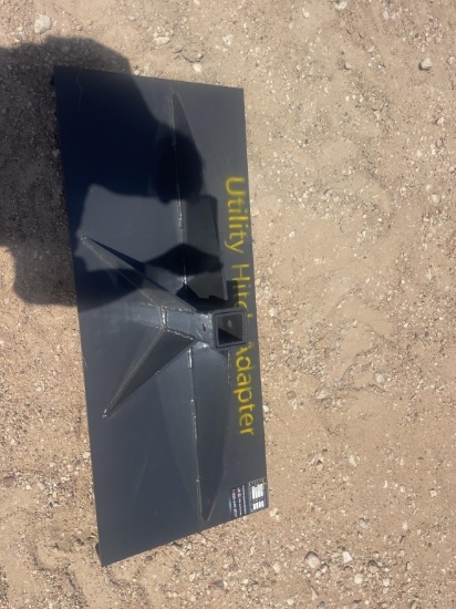 Receiver hitch adpt for skid steer