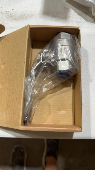 Unused 3/4” stainless steel full port 1000psi
