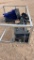 Articulating broom for skid steer