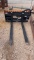 Hydraulic pallet fork for skid steer