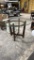 Round table w/glass
