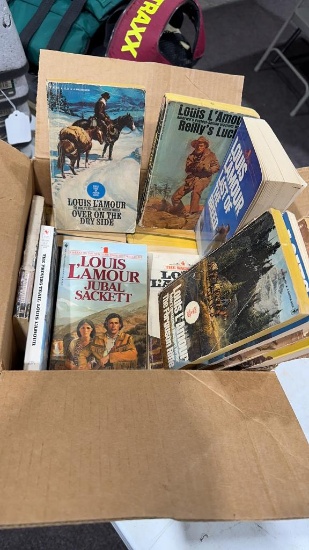 Box of Louis L’Amour books