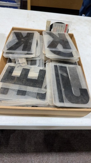 Box of acrylic letters