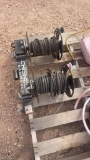 Welding lead reel with lead wire