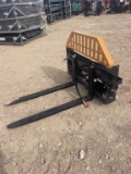 Unused Hydraulic Pallet fork for skid steer