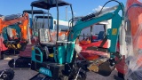 QH12 Mini Excavator Blue/Green