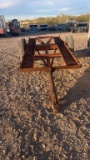 Shop made tilt bed skid steer trailer