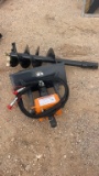 Auger Attachment for Mini Skid Steer