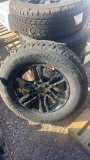 New set of 4 ford rims w/ 255/65R17 Tires