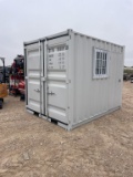 10' Storage Container W/ walk door & Window