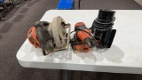 Circular saw, palm sander & router