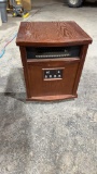 Wood cover electric heater