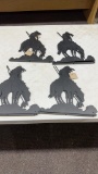 4 sets of Indian iron work