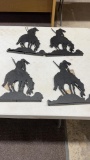 4 sets of Indian iron work