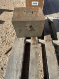 Metal box w/glass insulators