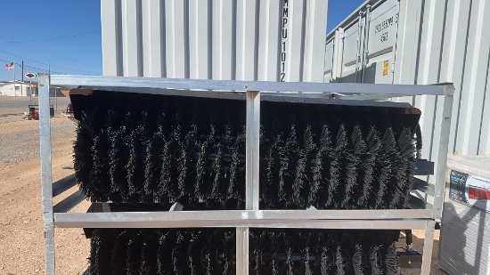 Wolverine Angle broom for skid steer