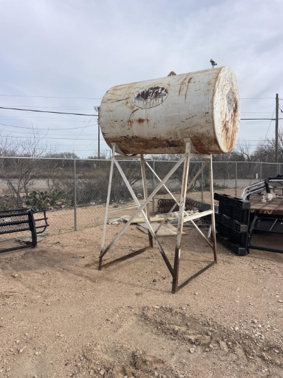Overhead diesel fuel tank