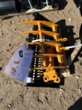 Excavator Attachments  800mm Bucket, Ripper, Rake