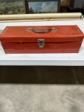 Red toolbox with misc tools