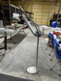 Standing light w/magnifying glass