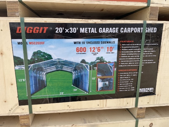 Diggit 20'x30' Metal Garage