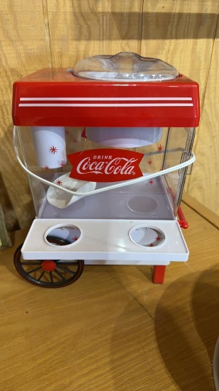 Nostalgia Coca-Cola snow cone/shaved ice machine