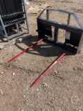 Landhonor Bale Spear for skid steer