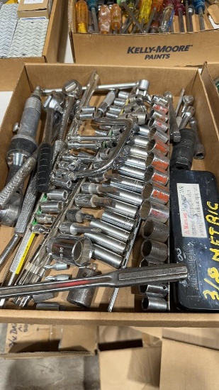 3/8" drive sockets, ratchets, extensions & air