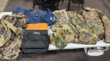 Lot of hunting attire & duffles
